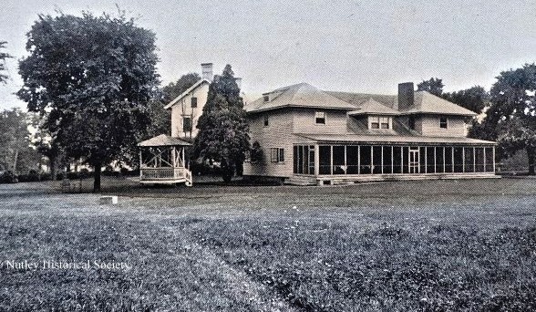 Historic photograph of the Yantecaw Country Club clubhouse in Nutley, New Jersey — original home of the Nutley Invitational Golf Tournament.